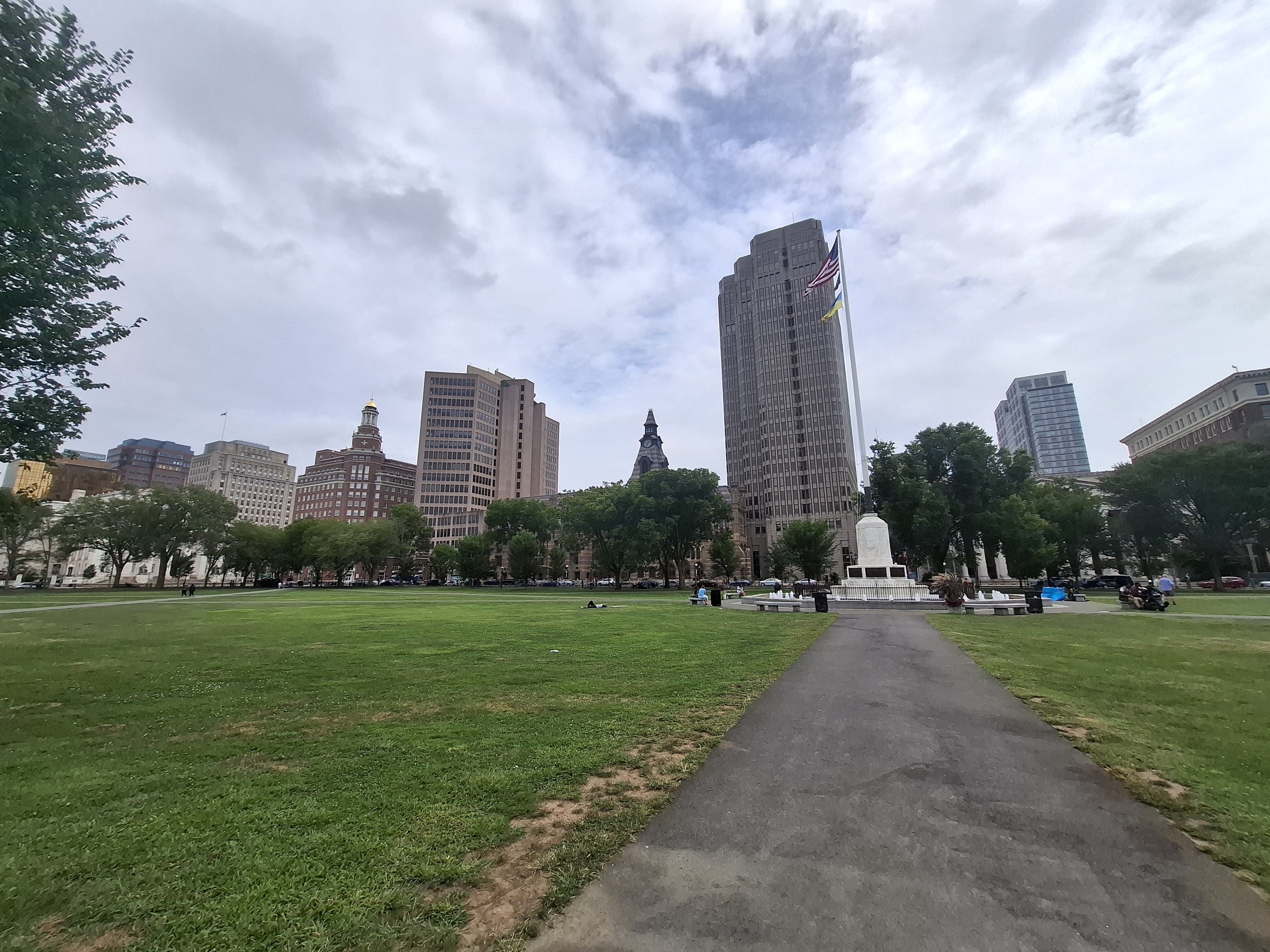 New Haven Skyline from New Haven Green